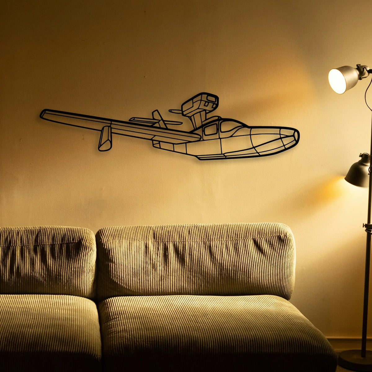 Jumper Diy Classic Aircraft Silhouette Metal Wall Art - Tinvibe