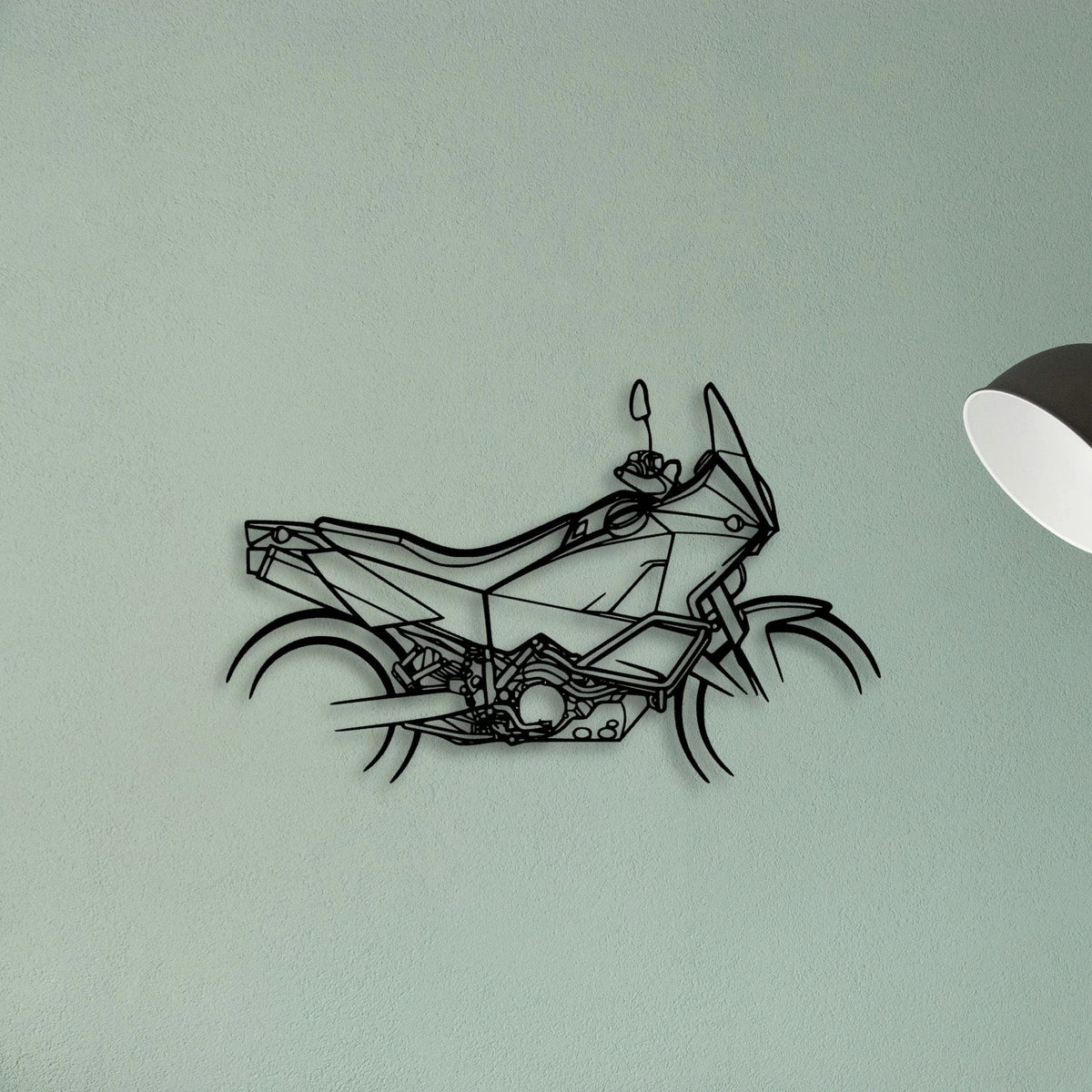 Ktm 990 Classic Motorcycle Silhouette Metal Wall Art - Tinvibe