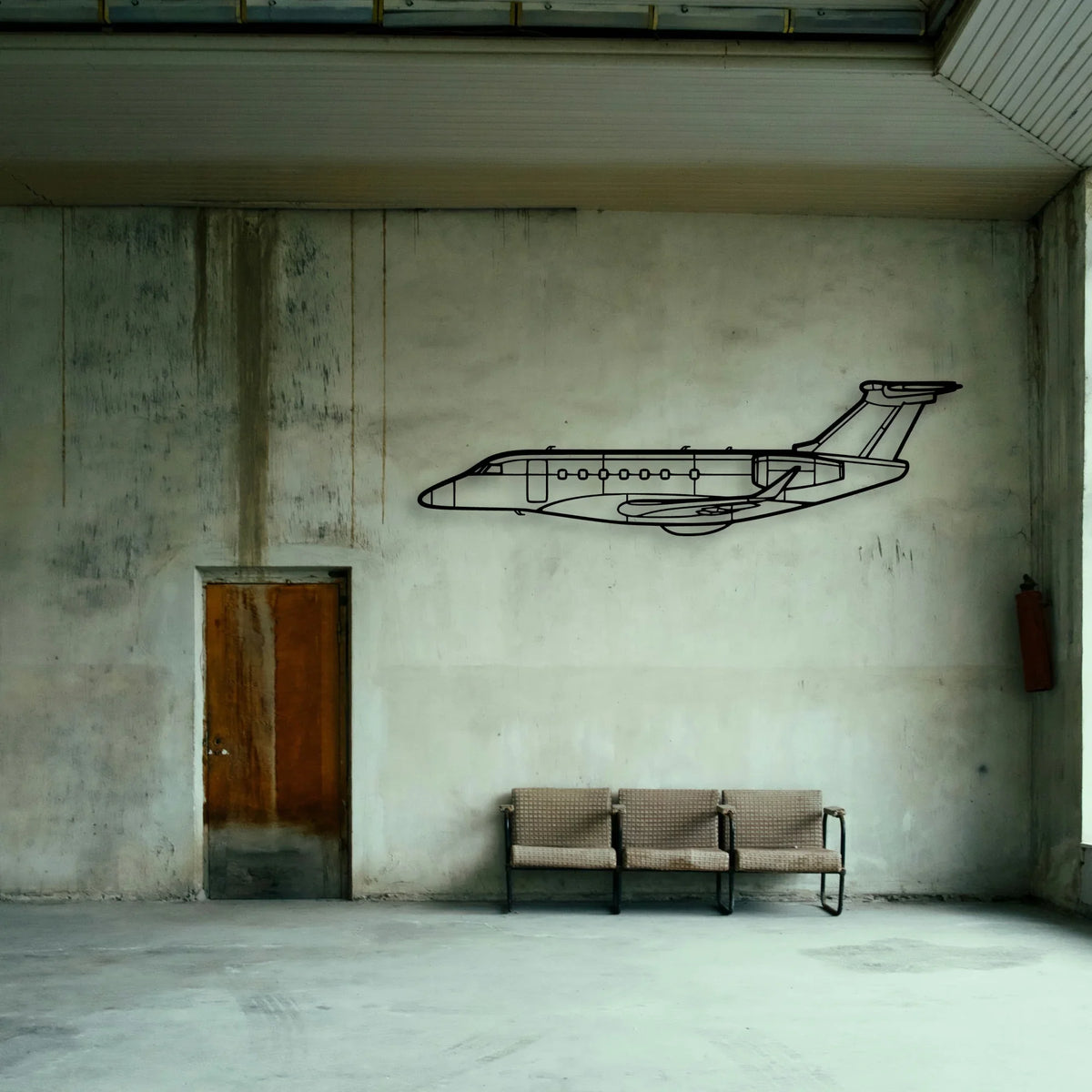 Lancair Iv P Classic Aircraft Silhouette Metal Wall Art - Tinvibe