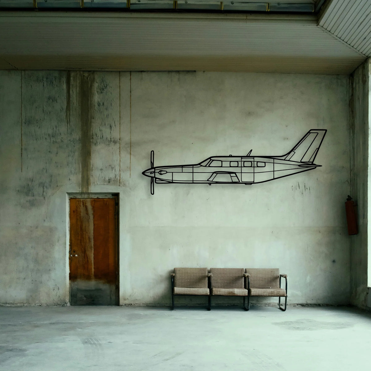 Lancaster Mk I Classic Aircraft Silhouette Metal Wall Art - Tinvibe
