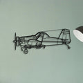 Luscombe 8A Classic Aircraft Silhouette Metal Wall Art - Tinvibe