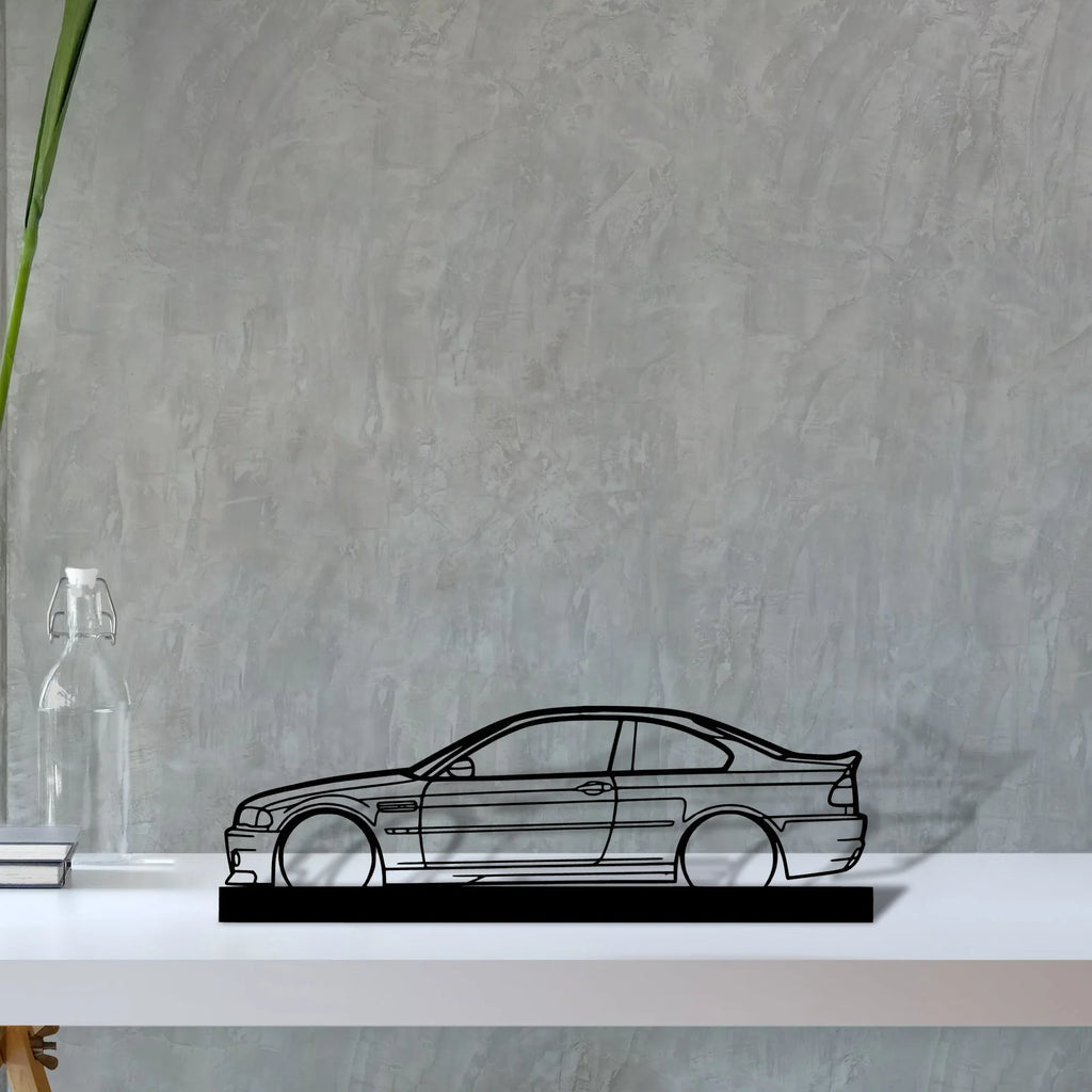 m3-e46-csl Silhouette Metal Art Stand - Tinvibe