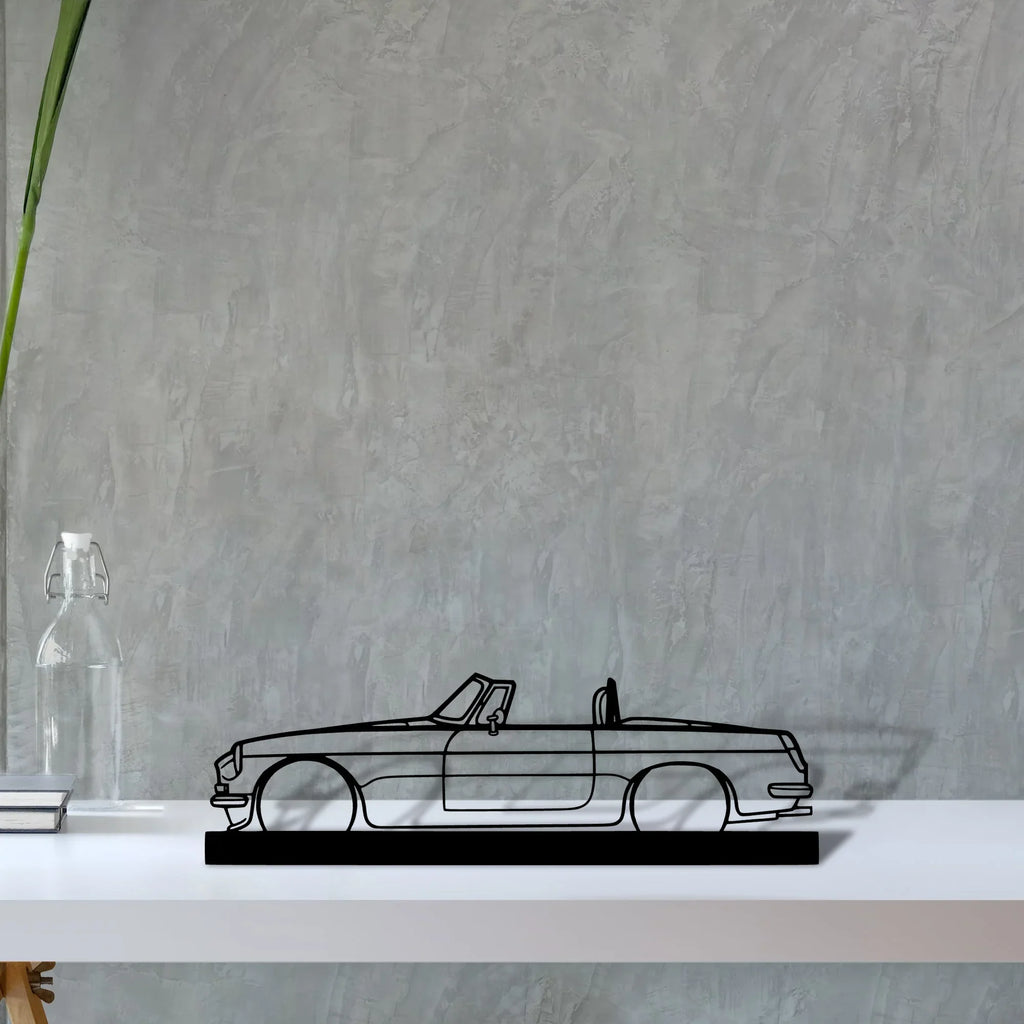 mgb-roadster-1969 Silhouette Metal Art Stand - Tinvibe