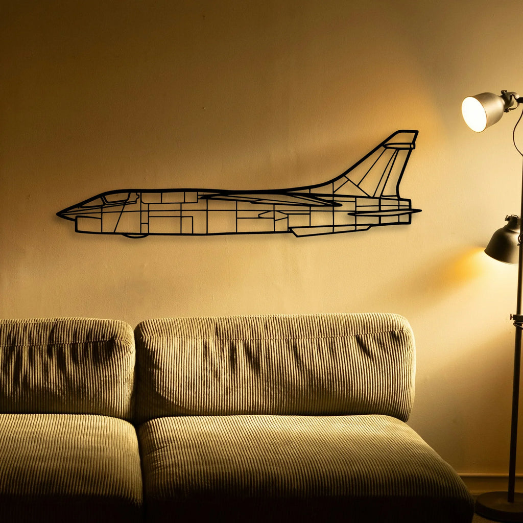 P 47D Classic Aircraft Silhouette Metal Wall Art - Tinvibe