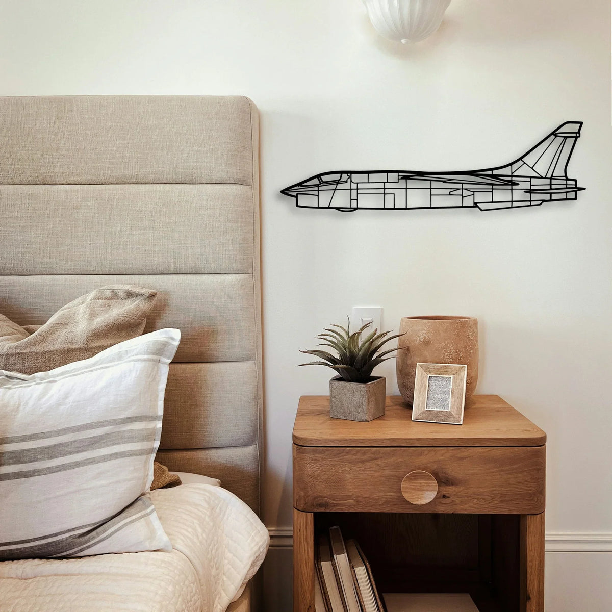 P 47D Classic Aircraft Silhouette Metal Wall Art - Tinvibe