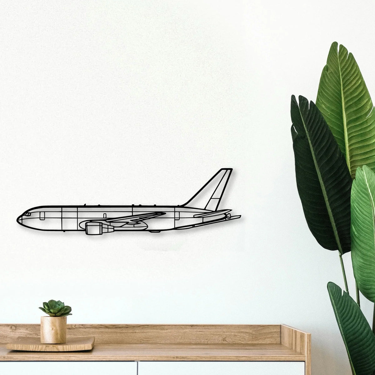 PA 38 Tomahawk Classic Aircraft Silhouette Metal Wall Art - Tinvibe