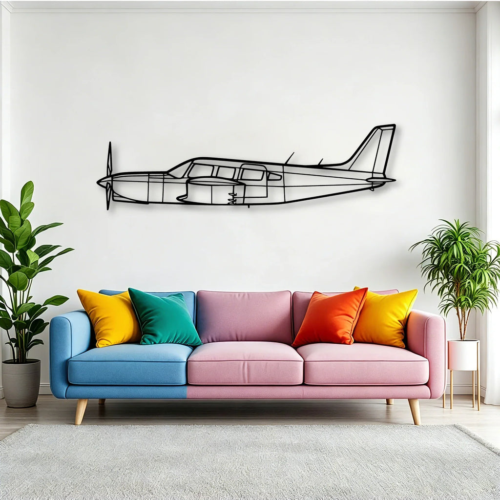 Praetor 600 Classic Aircraft Silhouette Metal Wall Art - Tinvibe