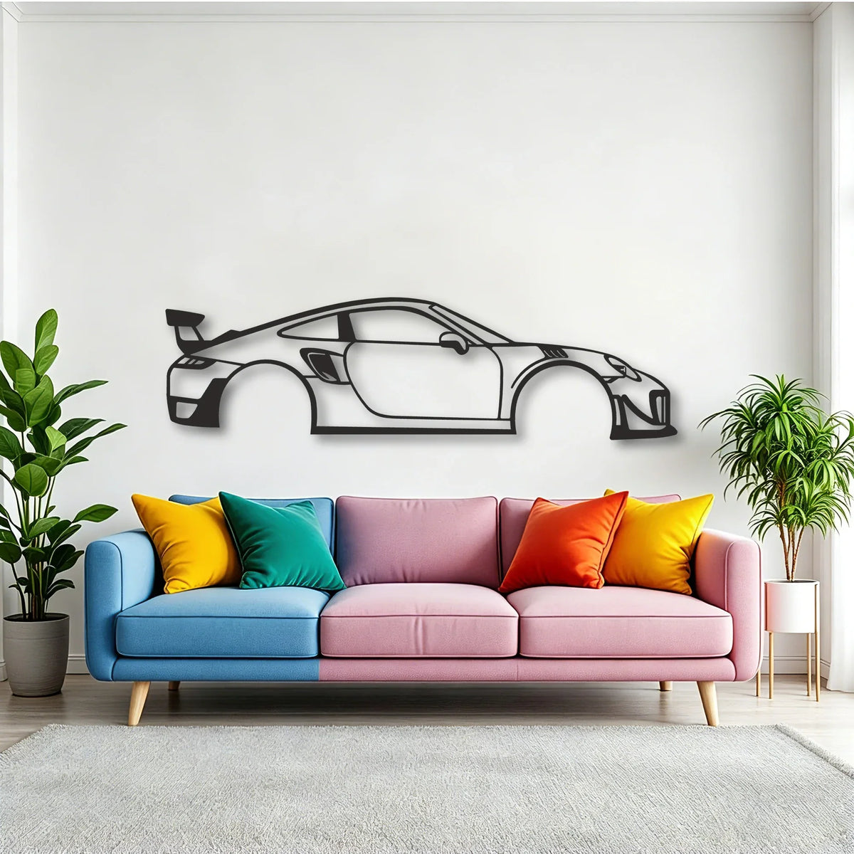 PRS911 Classic Silhouette Metal Wall Art - Tinvibe