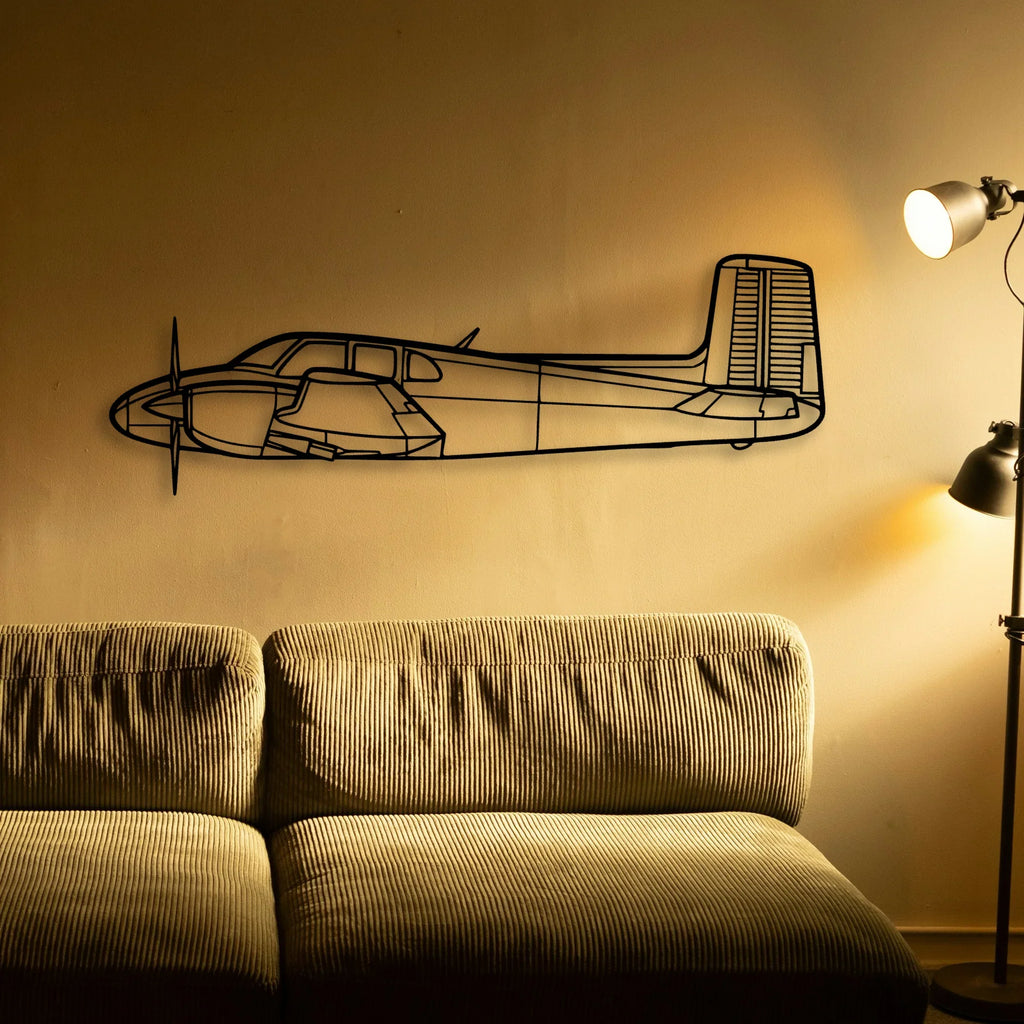 R3000 160 Classic Aircraft Silhouette Metal Wall Art - Tinvibe