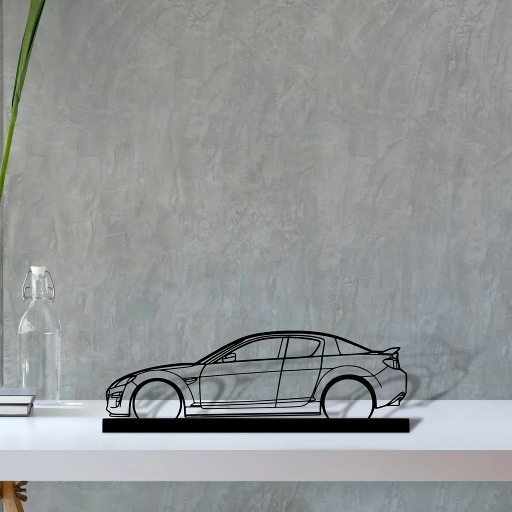 rx8 Silhouette Metal Art Stand - Tinvibe