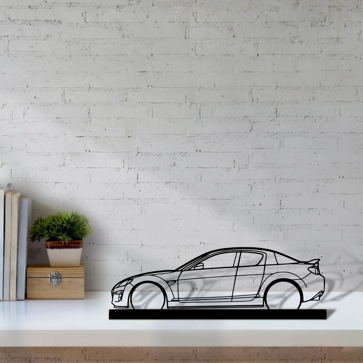 rx8 Silhouette Metal Art Stand - Tinvibe