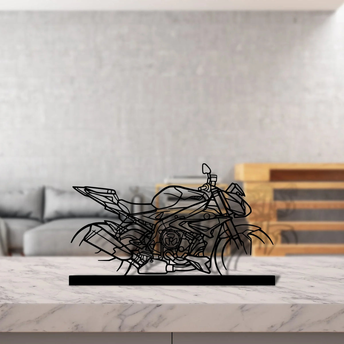 s1000r Silhouette Metal Art Stand - Tinvibe