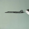 SR71 Blackbird Classic Aircraft Silhouette Metal Wall Art - Tinvibe