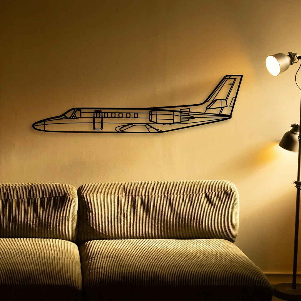 Stearman 75 Classic Aircraft Silhouette Metal Wall Art - Tinvibe