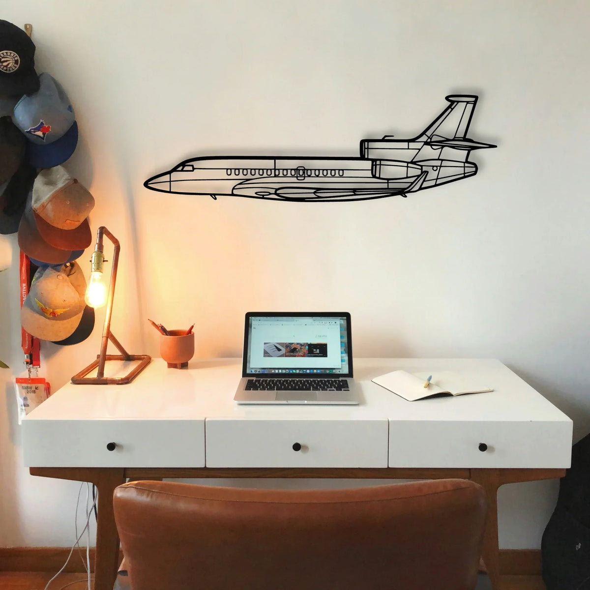 Super Scorpion Classic Aircraft Silhouette Metal Wall Art - Tinvibe