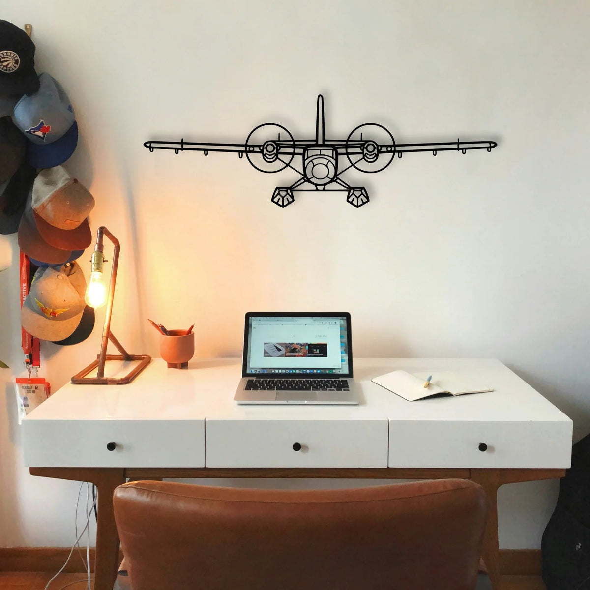Tbm 850 Classic Aircraft Silhouette Metal Wall Art - Tinvibe