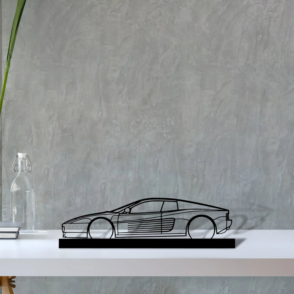 testarossa Silhouette Metal Art Stand - Tinvibe