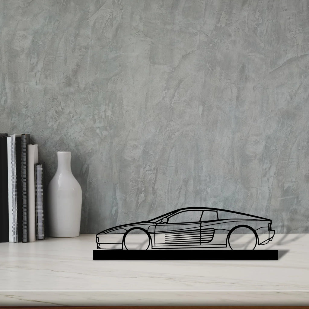 testarossa Silhouette Metal Art Stand - Tinvibe