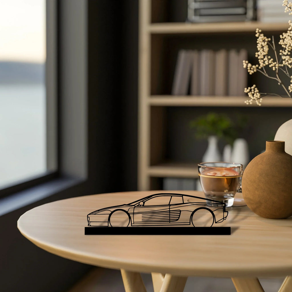 testarossa Silhouette Metal Art Stand - Tinvibe