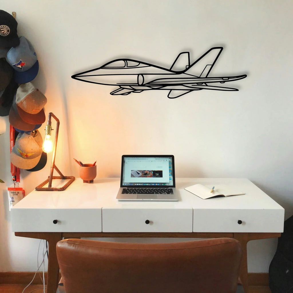 Tornado 3 Classic Aircraft Silhouette Metal Wall Art - Tinvibe
