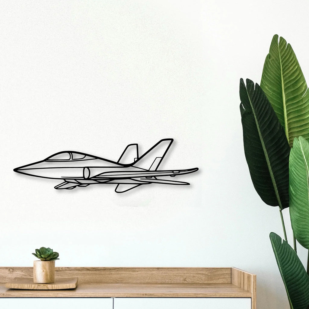 Tornado 3 Classic Aircraft Silhouette Metal Wall Art - Tinvibe