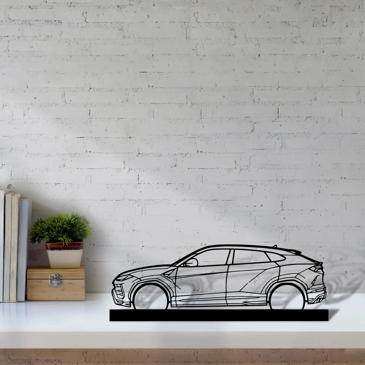 urus Silhouette Metal Art Stand - Tinvibe