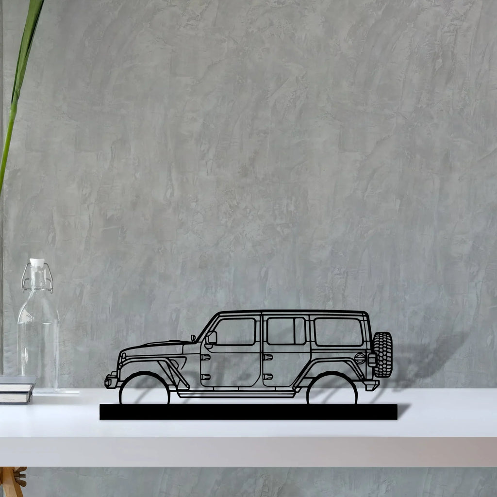 wrangler-2019-2 Silhouette Metal Art Stand - Tinvibe